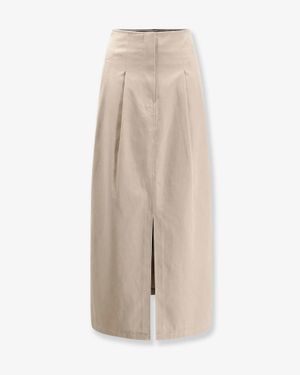 R2W Siona Cotton Long Skirt - Natural