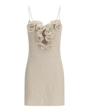Magda Butrym Sleeveless Crãªpe Beach Mini Dress - Natural