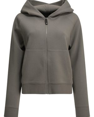 Max Mara Hooded Sweatshirt Made Of Cotton Jersey - Grey