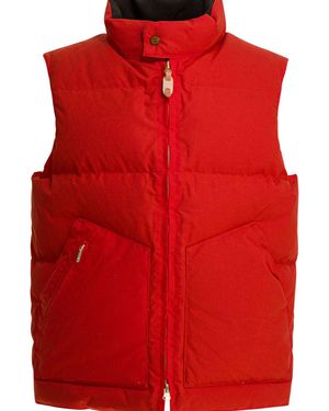 Manifattura Ceccarelli Goose Down Vest Jackets And Coats Orange - Red