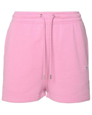 Maison Kitsuné Cotton Shorts - Pink