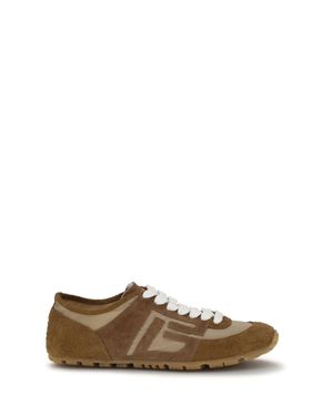 Balmain Leather Racer Trainers - Brown
