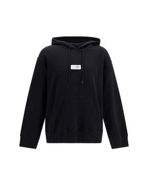 MM6 by Maison Margiela Cotton Hoodie - Black