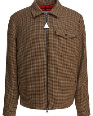Moncler Padded Overshirt Escaut - Brown