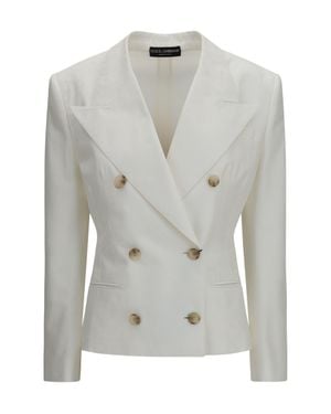 Dolce & Gabbana Dolce & Gabbana Double-Breasted Blazer - Grey