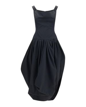 Magda Butrym Off-The-Shoulder Midi Dress - Blue