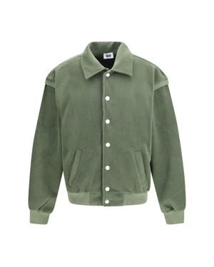 Gcds Varsity Logo Lounge Jacket Deep Lichen - Green
