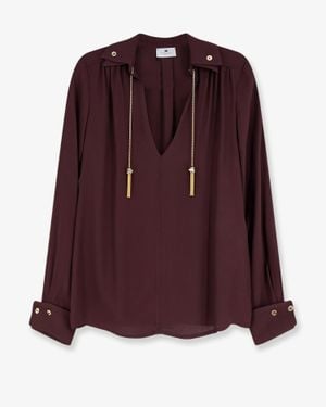 Elisabetta Franchi Shirt Viscose - Purple