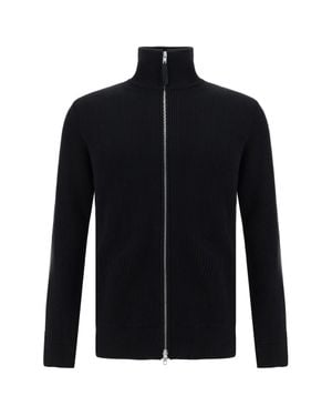 Margiela Cotton Zip-Up Jumper - Blue