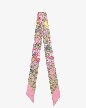 Gucci Silk Foulard - White
