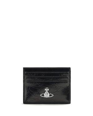 Vivienne Westwood Leather Card Holder - Black