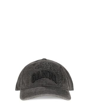 Ganni Baseball Cap - Grey