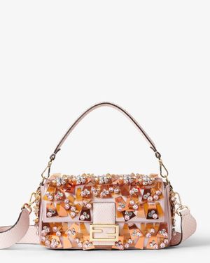 Fendi "Baguette" Crossbody Bag - Pink