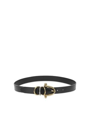 Chloé "Bracelet" Leather Belt - White