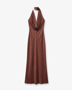 Amazuìn Dress Vivienne Jersey - Brown