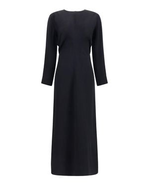 TOTEME Long-Sleeve Low-Waist Dress - Black