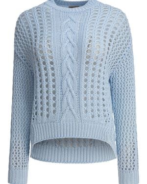 Rakku Summer Breathlessnazionale Light Knitwear - Blue