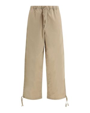 Ferragamo Loose-Fit Trousers - Natural