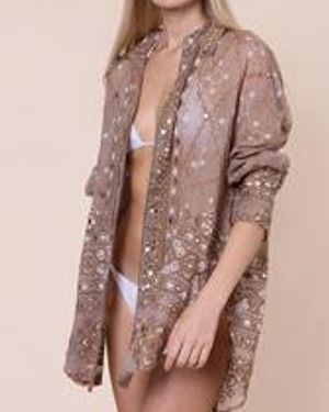 Juliet Dunn Cotton Shirt - Pink