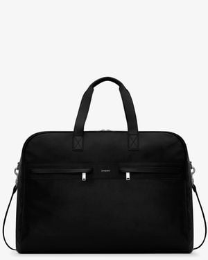 Saint Laurent Camp Leather Travel Bag - Black