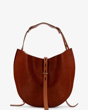 MINOBOSSI Pony Skin Shoulder Bag - Brown