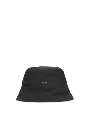 Gucci Cotton Canvas Bucket Hat - Black