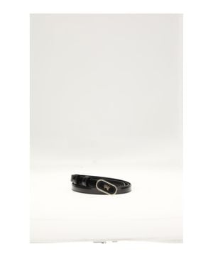 Celine Covered Small 13Mm Belt - White