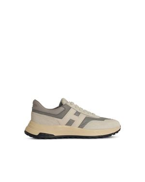 Hogan Hyperlight Leather Blend Trainers - White