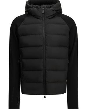 Moncler Padded Zip-Up Sweatshirt - Black