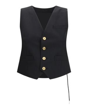 Sacai Twill Vest - Black