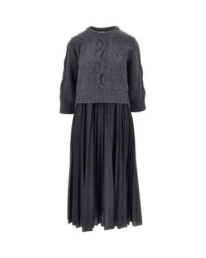 Weekend by Maxmara Midi Dress With Jumper - Black