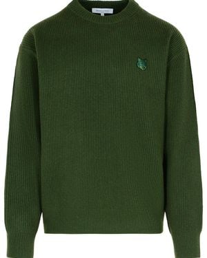 Maison Kitsuné Wool Jumper - Green