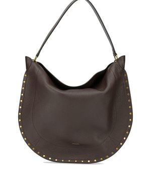 Isabel Marant "Oskan Hobo Soft" Large Shoulder Bag - Brown