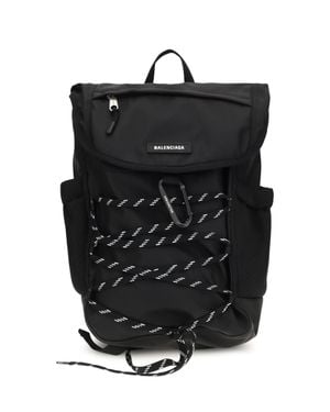 Balenciaga Metal Carabiner Detail Backpack - Black
