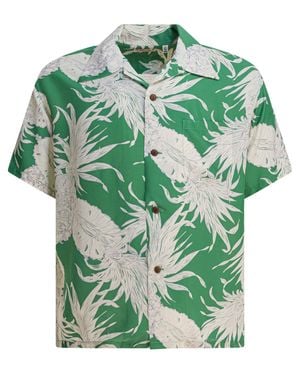Sun Surf Island Pineapple Shirts Green