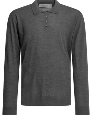 Golden Goose Wool Polo Jumper - Grey