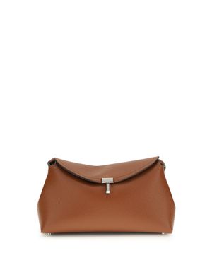 TOTEME T-Lock Clutch Bag - Brown
