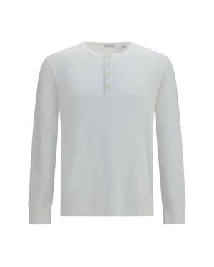 Burberry Long-Sleeve Cotton Top - White