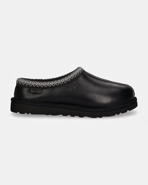 UGG Tasman Leather Regen Slippers - Black