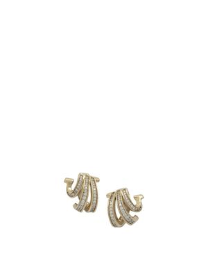Ferragamo "Triplo Gancini" Earrings - White