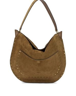 Isabel Marant "Hobo Pocket" Medium Shoulder Bag - Brown