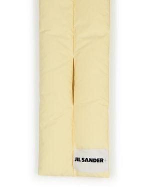 Jil Sander Ivory Polyester Scarf - Yellow