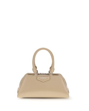 Givenchy Antigona East-West Mini Leather Handbag Sand - Natural