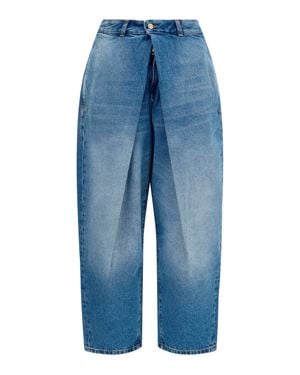 Balmain Barrel Denim Jeans - Blue