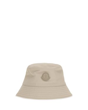 Moncler Cotton And Nylon Bucket Hat - White