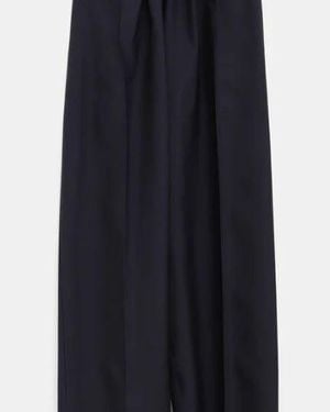 Loewe Belted Wool Pants - Blue