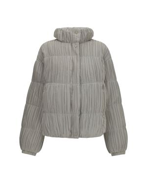 GONGDID DESIGN Reversible High-Neck Puffer Jacket - Grey