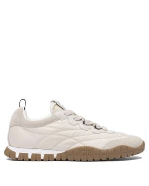 Miu Miu Tyre Low Trainers - White