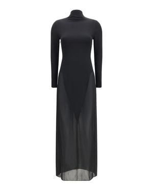 Alaïa Alaïa Body Conscious Jersey Dress - Black