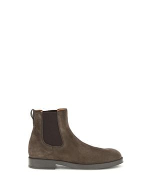 Tod's Suede Chelsea Boots - Brown